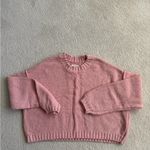 Billabong Shades Cotton Blend Crop Sweater in M (light pink, boxy/cropped fit) Photo 6