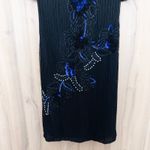 Jakelin Designs Womens Silk Beaded Dress Size M Black Gatsby Art Deco Cocktail Size M Photo 2