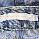 ZARA #36 Distressed Animal Side Stripe Shorts Photo 2