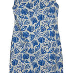 Persifor Tuckernuck Sleeveless Dress White Blue Seashell Print Summer Sport tech Photo 0