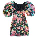 For Love & Lemons NWT Jolie Mini Dress with Puff Sleeves in Black - XS Photo 2