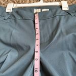 A New Day Women's Mid-Rise Slim Straight Fit Side Split Trousers Teal Blue 6 Photo 9