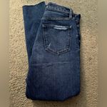 Pistola  Blue Denim Jeans Button Fly Light Distressing Raw Hem Size 26 Photo 2