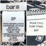 Bar III SMALL Black Cold Shoulder Southwestern Sheath Long Maxi Dress Photo 6