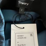 Theory Pull-On Pants Grid Scuba Leggings, Blue Multi Size P, New w/Tag $295 Photo 6