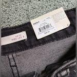 SO  Wide Leg High Rise Black Button Fly Jeans Juniors Size 9 Stretch 90s NWT Photo 7