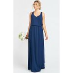 Show Me Your Mumu Kendall Maxi Dress in Rich Navy Crisp S NWT Photo 1