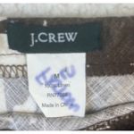 J.Crew  Skirt Womens Brown Cream A-Line‎ Flare Floral 100% Linen Size Medium Photo 2