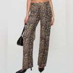Princess Polly Straight Leg Leopard Jeans Photo 9