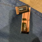 Dillard's Dillard’s NWT denim belted high rise shorts size M Photo 6