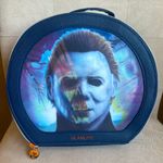 NEW Glamlite Makeup Bag Halloween II Michael Myers Crossbody Bag Orange Photo 0