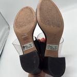 Schutz  Victorie Slide Sandals in Transparent/Black Vinyl Size 8.5 Photo 4