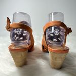 Jeffrey Campbell  Church Orange Heels Size 7.5M Photo 8