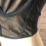 Edikted Megan Mesh Structured Corset Crop Top Long Sleeve Sheer Lined Black sz M Photo 7