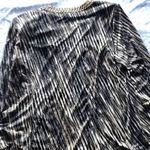 MSK Women’s Gold/Black Sparkle Neck Slinky Western Stretch Top Blouse Size 2XL Black Photo 9