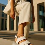 Camper Oruga Up White Leather Platform Chunky Sporty Strappy Sandals Size 39 Photo 0