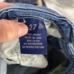 Miss Me Low Rise Straight Leg Cuffed Distressed Blue Jean Back Flap Pocket SZ 27 Photo 8