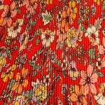 Status by Chenault Women's XL Red Floral Pleated Short Mini Skirt Photo 5