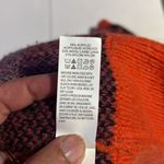 Lucky Brand Sweater Womens orange Plaid Cardigan Long Sleeve Wool Blend XL Photo 9