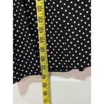 Lane Bryant Women’s Black White Polka Dot Blouse Size 18/20 Cotton Button Front Photo 4
