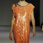 NWOT Sequined Party Cocktail Dress Cesar Galindo Size 6 Photo 6