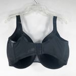 Cacique 40H Bra Satin Full Coverage Plus Size Lane Bryant Black Solid Stretch 66 Photo 1