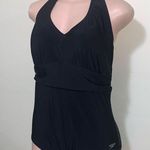 Speedo  booty short like woman bathing suit halter tie around neck size XL black Photo 0