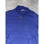 Soft Surroundings  Cactus Wren Cardigan Zip Sweater Amparo Blue‎ Medium EUC Photo 1