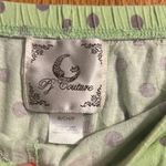 Polka Dot Pajama Shorts Green Photo 2