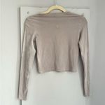 SKIMS Stone Vintage Cropped Long Sleeve S Photo 5