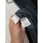 Anne Klein  Blouse Blue Black Pattern Size Medium Work Photo 4