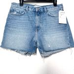 Current/Elliott Escapade Mid Rise Cutoff Denim Shorts Light Wash 29 Photo 3