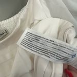 Abercrombie & Fitch White Cropped Puffy Peasant Type Top Photo 5