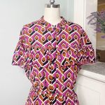 Anthropologie Corey Lynn Calter Annabel Pink Ruffle Shirt Dress Maxi Small Photo 5