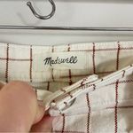 Madewell Faded Rust Slim Emmett Wide-Leg Full-Length Pants in Windowpane Size 30 Photo 3