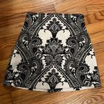 ZARA paisley mini black & white skirt causal business vacation outfit Photo 3