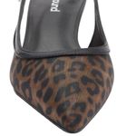 Abound  NWTs Lidia Mesh Brown Leopard Print Slingback Kitten Heels size 8.5 NIB Photo 2
