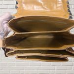 Vintage 70s Tooled Leather Crossbody Bag Artisan Boho Western Hippie Tan Photo 11