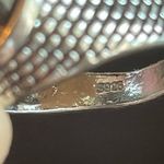 Natural tigers eye stone ring size 9 Silver Photo 7