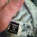 SheIn  2XL Plus Size Ruched Green & White Floral Dress Photo 4