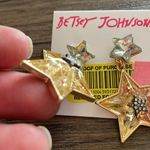 Betsey Johnson  Star Earrings NWT Photo 1