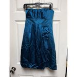 Phoebe Couture 300-007 Dress Womens Size 6 Strapless Blue Party Cocktail Small S Photo 2