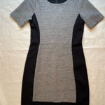 J.Crew  Color block stretch Sheath Black and Grey Dress. short sleeve,size S Photo 0