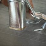 Steve Madden Luxe Metallic Block Healed Strappy Sandal Square Toe Luxe 11M Photo 9