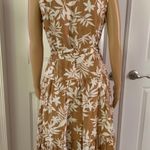 Elie Tahari Tawny Printed LinenTiered Dress With Belt Photo 9