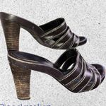 Franco Fortini Brown Laurie Strappy Block Heel Sandals Photo 4