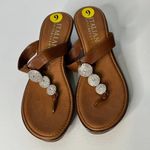 Italian Shoemakers  Shoes Brown Jewels Heeled Sandal New 9 Photo 1
