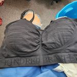 Kindred Bravely Charcoal Ribbed Bra Black Size XL Photo 0