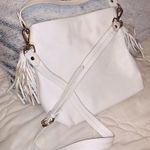 ZARA White Purse With Fringe Details Photo 0