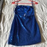 Lucy in the Sky  Shimmering Blue Sequin Dress Photo 2